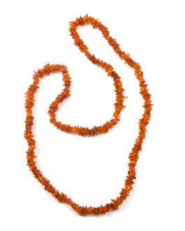 Baltic Amber Chips Necklace 32 Inch