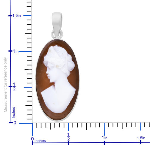 Cameo Pendant in Sterling Silver - Image 5