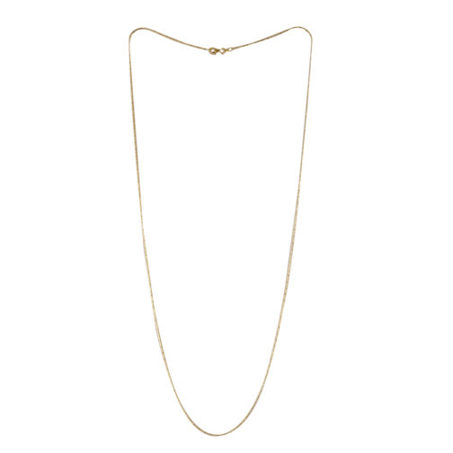 Italian Light Round Snake Chain 30 Inch in 14K Yellow Gold Over Sterling Silver 3.80 Grams