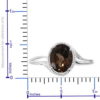 Brazilian Smoky Quartz Ring in Sterling Silver 2.50 ctw - Image 4