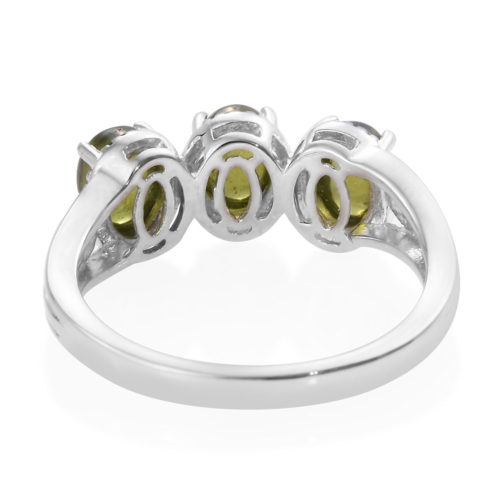 KARIS Vesuvianite Trilogy Ring in Platinum Bond Brass 2.60 ctw - Image 5