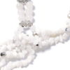White Quartzite, Multi Gemstone Lariat Necklace (19 in) in Silvertone 926.50 ctw - Image 2