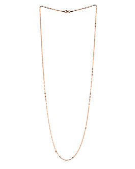 Italian 14K Rose Gold Over Sterling Silver Chain 30 Inch 3.30 Grams