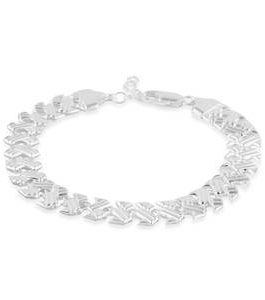 Italian Sterling Silver Fancy Bracelet (7.50 In) (8.05 g)