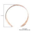 Pink Austrian Crystal Lotus Flower Cuff Bracelet in Rosetone - Image 4