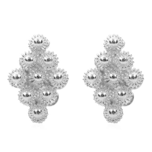 Sterling Silver Flower Stud Earrings 2.50 Grams